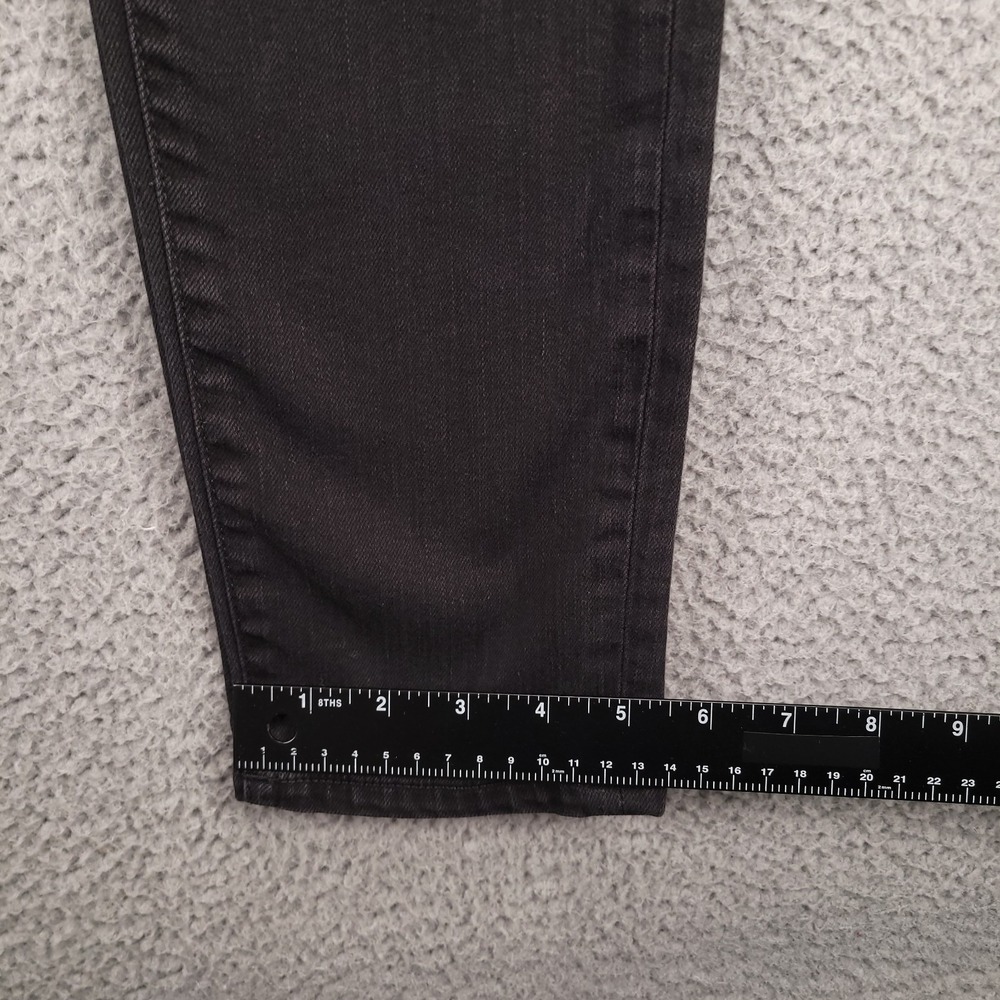 6397 Jeans Womens 27 Faded Black Mini Skinny Relaxed Fit‎ Denim NP042 Italy - Picture 13 of 15